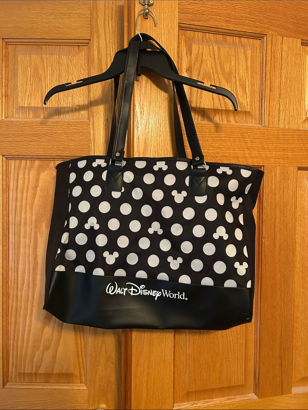 Disney Black and White Polka Dot Mickey Tote